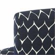 HomePop Transitional Fabric Parker Accent Chair with Pillow in Textured Blue
