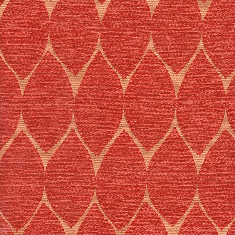 HomePop Traditional Fabric Parsons Chairs in Melon Orange (Set of 2)