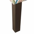 HomePop Traditional Wood and Fabric Swoop Accent Chair in Multi-Color