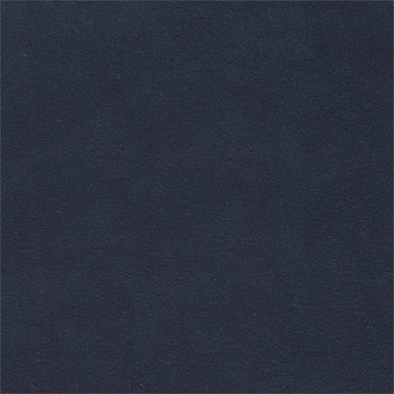 HomePop Traditional Wood and Velvet Swoop Arm Accent Chair in Dark Blue
