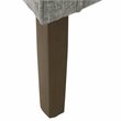 HomePop Transitional Wood and Fabric Barrel Accent Chair in Slate Gray