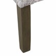 HomePop Traditional Fabric Damask Swoop Arm Accent Chair in Gray