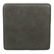 HomePop Square Transitional Faux Leather Ottoman with Lift Off Top in Gray