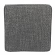 HomePop Square Transitional Wood and Fabric Lift Off Ottoman in Gray Finish