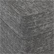 HomePop Square Transitional Wood and Fabric Lift Off Ottoman in Gray Finish