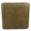 HomePop Square Transitional Faux Leather Ottoman with Lift Off Top in Brown