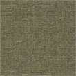 HomePop Round Transitional Wood and Fabric Storage Ottoman in Green Tweed