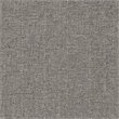 HomePop Round Transitional Wood and Fabric Storage Ottoman in Light Gray