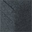 HomePop Square Transitional Wood and Fabric Storage Ottoman in Textured Navy