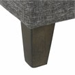 HomePop Transitional Fabric Medium Storage Ottoman with Slate Pattern in Gray