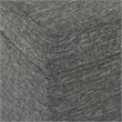HomePop Transitional Fabric Medium Storage Ottoman with Slate Pattern in Gray
