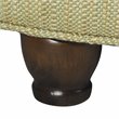 HomePop Traditional Fabric Tweed Tufted Storage Ottoman in Cream