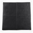 HomePop Transitional Faux Leather Storage Ottoman in Black Finish