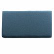 HomePop Rectangle Traditional Fabric Storage Bench with Nailhead Trim in Blue