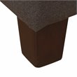 HomePop Ainsley Traditional Fabric Button Tufted Storage Bench in Gray