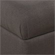HomePop Ainsley Traditional Fabric Button Tufted Storage Bench in Gray