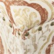 HomePop Traditional Fabric Large Storage Bench with Nailhead Trim in Cream