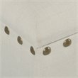 HomePop Traditional Fabric Large Storage Bench with Nailhead Trim in Cream/Brown