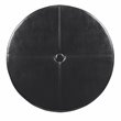HomePop Winston Faux Leather Button-top Large Storage Ottoman in Black