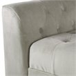 HomePop Traditional Velvet Tufted Storage Bench and Settee in Gray