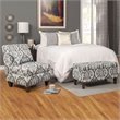 HomePop Transitional Fabric Large Decorative Storage Bench in Blue