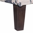 HomePop Transitional Fabric Large Decorative Storage Bench in Blue