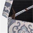 HomePop Transitional Fabric Large Decorative Storage Bench in Blue