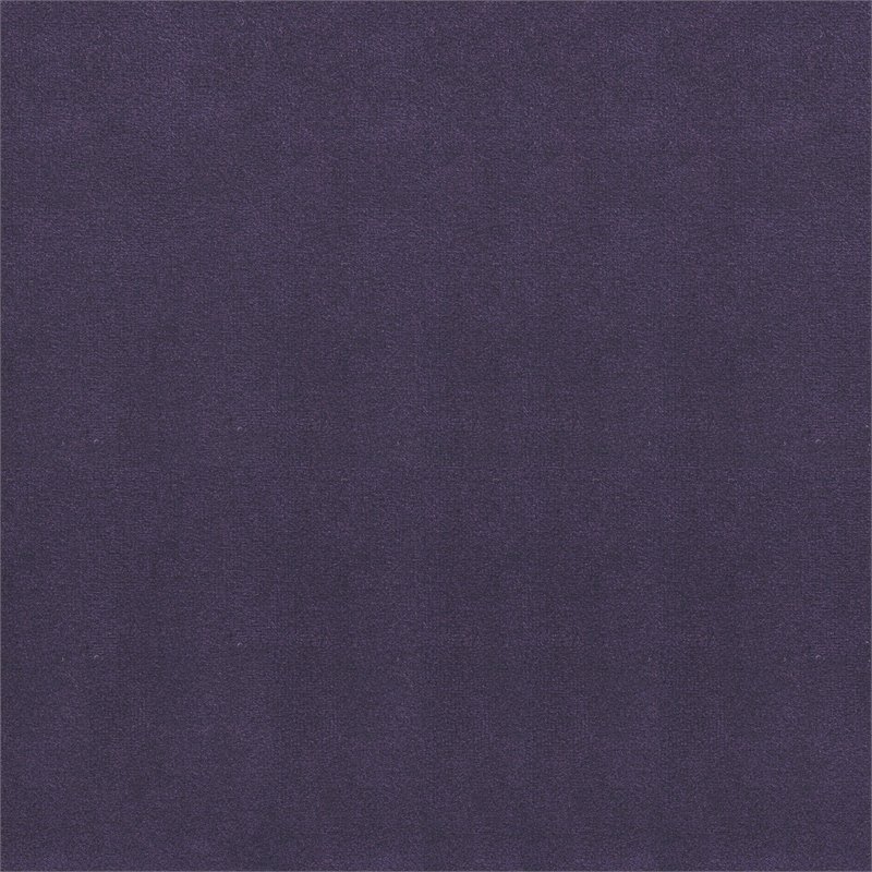 HomePop Round Transitional Wood and Velvet Ottoman with Storage in Purple