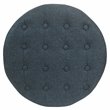 HomePop Boho Transitional Wood and Fabric Storage Ottoman in Indigo Blue