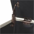 HomePop Transitional Fabric Medium Storage Ottoman in Tan Finish