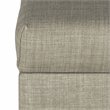 HomePop Transitional Fabric Medium Storage Ottoman in Tan Finish