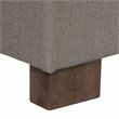 HomePop Traditional Fabric Tufted Large Storage Bench in Gray and Brown