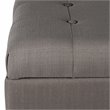 HomePop Traditional Fabric Tufted Large Storage Bench in Gray and Brown