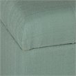 HomePop Traditional Fabric Tufted Large Storage Bench in Teal Blue