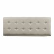 HomePop Traditional Fabric Tufted Large Storage Bench in Cream