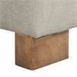 HomePop Traditional Fabric Tufted Large Storage Bench in Cream