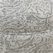 HomePop Transitional Fabric Storage Ottoman with Paisley Floral Pattern in Gray