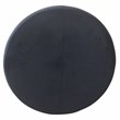 HomePop Transitional Wood and Velvet Large Storage Ottoman in Navy