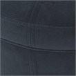 HomePop Transitional Wood and Velvet Large Storage Ottoman in Navy