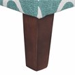 HomePop Transitional Fabric Large Decorative Storage Bench in Teal Blue
