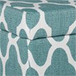 HomePop Transitional Fabric Large Decorative Storage Bench in Teal Blue