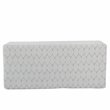 HomePop Transitional Fabric Textured Large Storage Bench in Gray