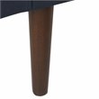 HomePop Fulton Modern Velvet Fabric Storage Bench in Dark Navy