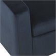 HomePop Fulton Modern Velvet Fabric Storage Bench in Dark Navy