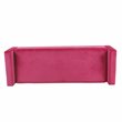 HomePop Fulton Modern Velvet Fabric Storage Bench in Pink Finish
