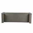 HomePop Fulton Modern Velvet Fabric Storage Bench in Gray Finish