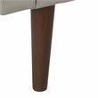 HomePop Fulton Modern Velvet Fabric Storage Bench in Gray Finish