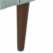 HomePop Fulton Modern Velvet Fabric Storage Bench in Aqua Blue