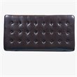 HomePop Traditional Faux Leather Large Storage Bench in Brown
