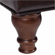 HomePop Traditional Faux Leather Large Storage Bench in Brown